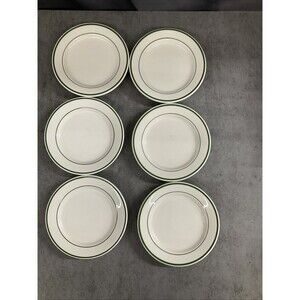 Buffalo china restaurant ware green stripe Plates 6-inch. Per Plate Price